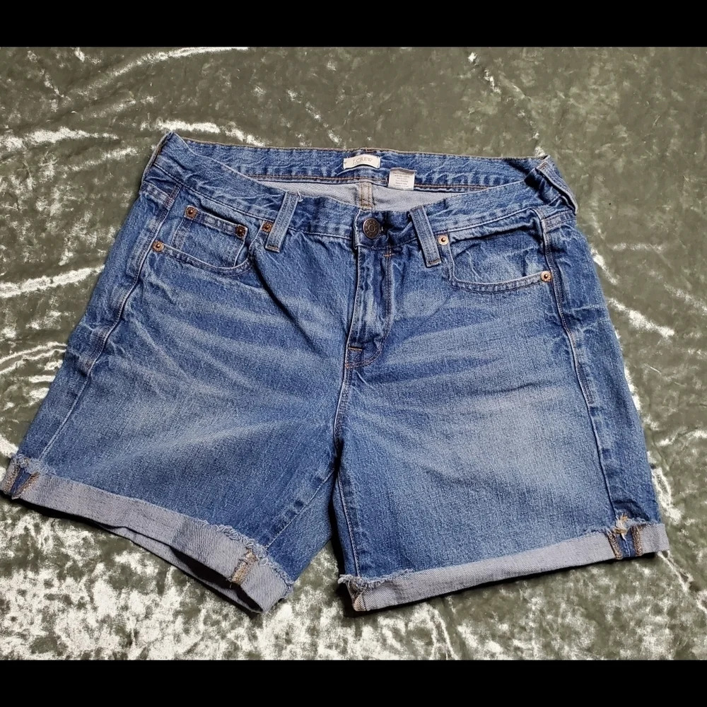J.Crew Denim Cuffed Shorts
